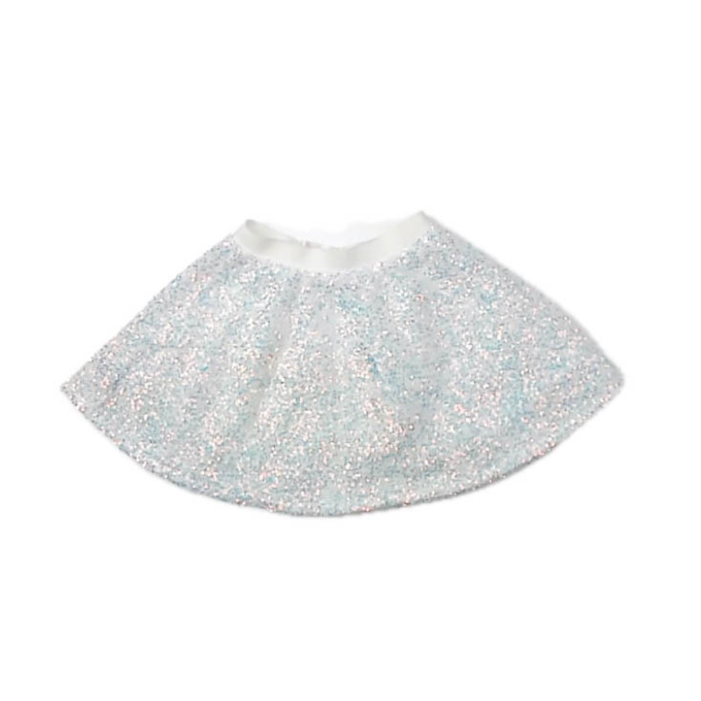 Mila & Rose Girls White Sequins Skirt size: 4T